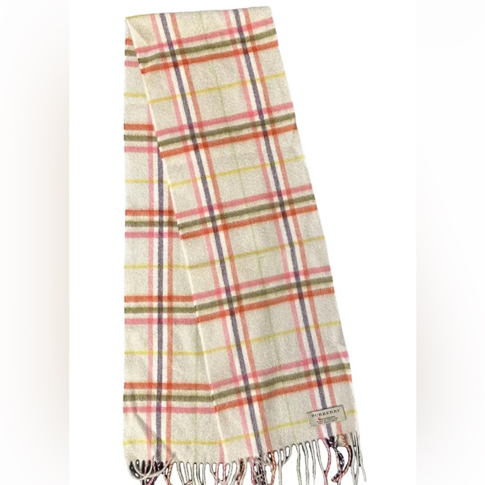 Burberry Pastel Fringe Scarf